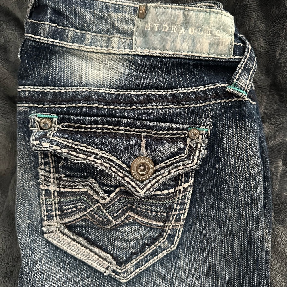 Hydraulic Faded Blue Skinny Jeans - Picture 2 of 7